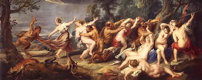 Diana and Her Nymphs Surprised by the Fauns by Peter Paul Rubens